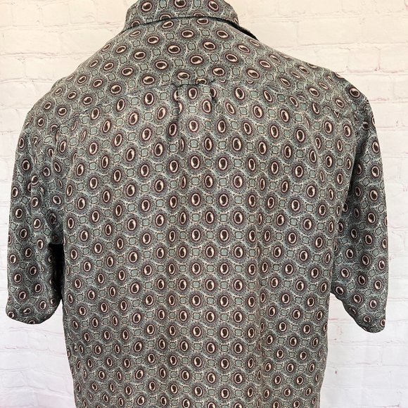 Paisley Silk Short Sleeve Shirt - Colore Italia - Size Large - Picture 6 of 8
